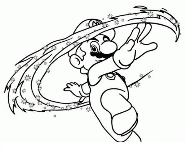 Mario Galaxy coloring book